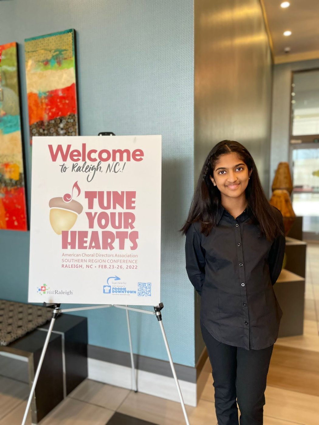 Vaishnavi at ACDA Southern Region Conference 2022